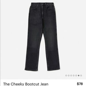 Everlane The Cheeky Bootcut Jean in washed black